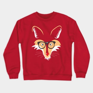 Fox With eyeglasses Crewneck Sweatshirt